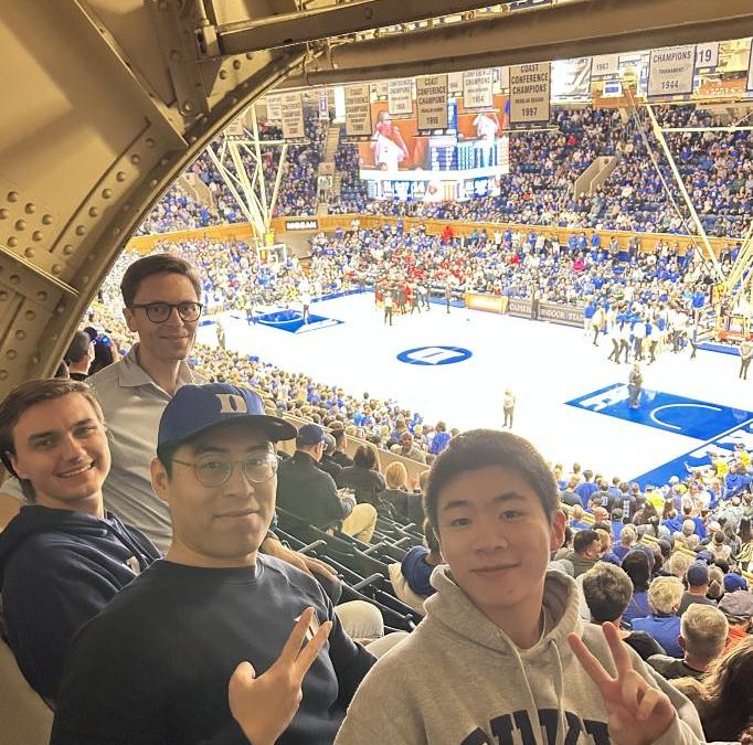Nicholson Labs outing to see a Duke basketball game